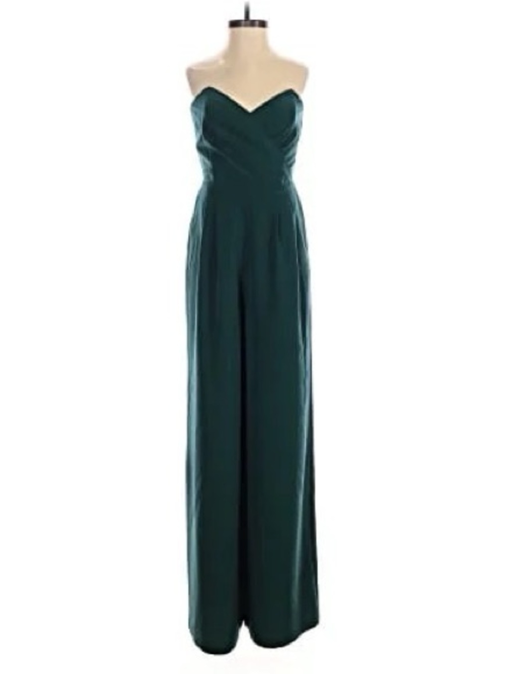 Express Teal Sleeveless Jumpsuitu with Draped Bodice